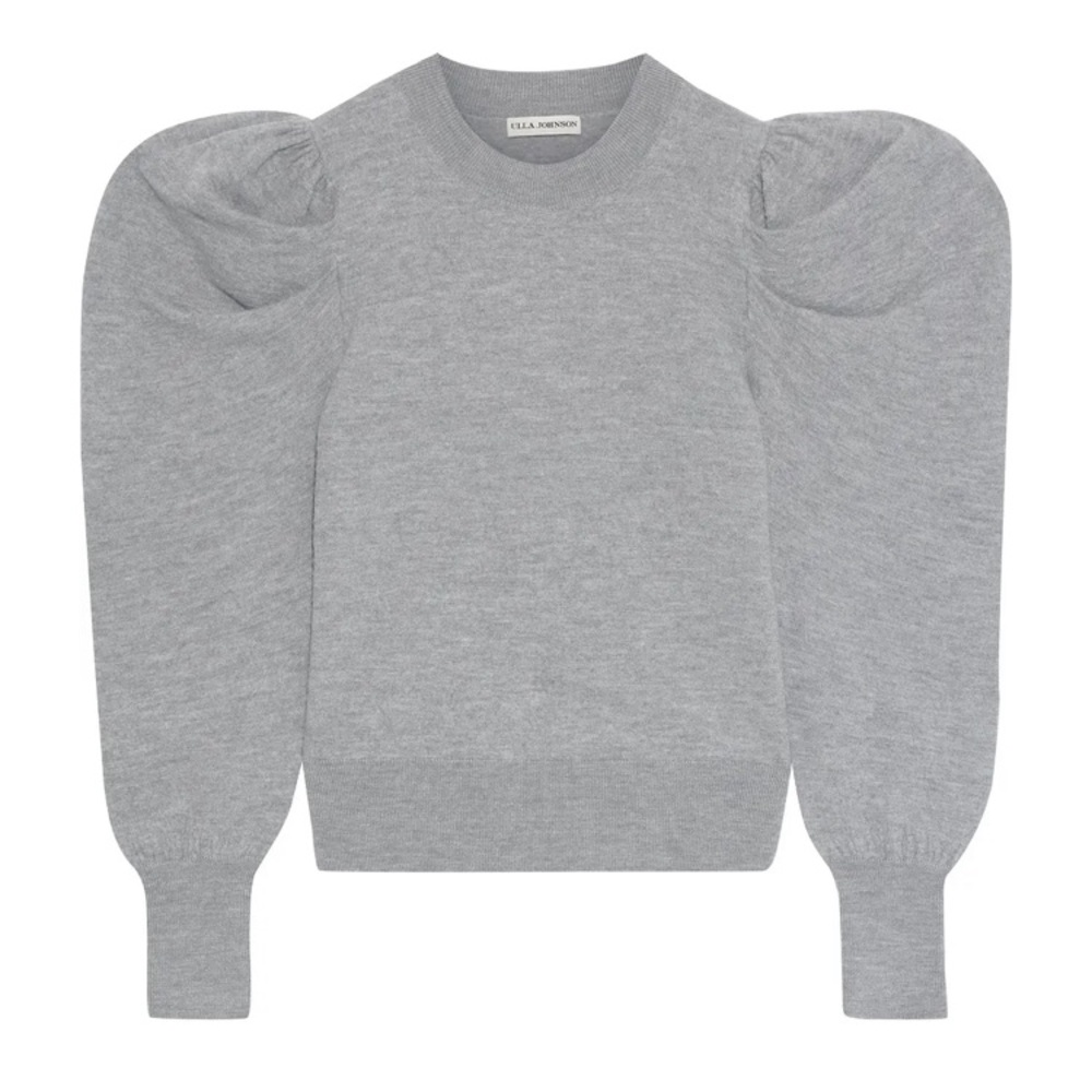 Authentic Ulla Johnson Merino Wool Sweater with Puffy Sleeves